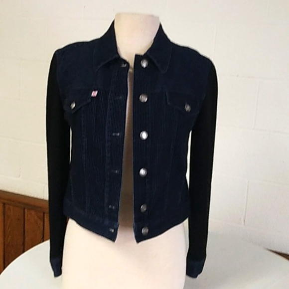 AK Anne Klein corduroy and knit jacket, Sz P/S - Picture 1 of 6